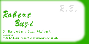 robert buzi business card